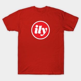 ILY (I love you) Red Design T-Shirt